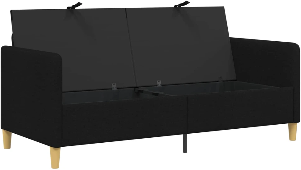 Sofa su saugojimo vieta Juoda 172 x 78 x 87 cm Poliesteris