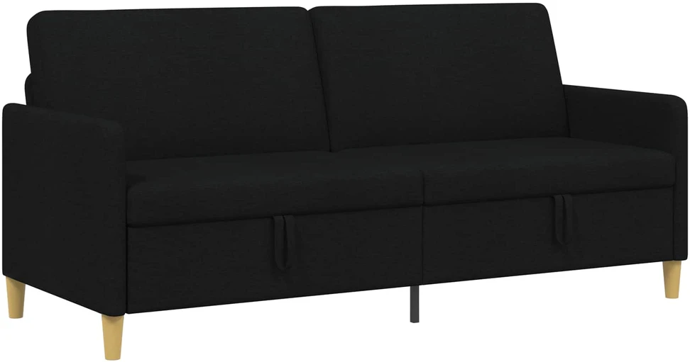 Sofa su saugojimo vieta Juoda 192 x 78 x 87 cm Poliesteris