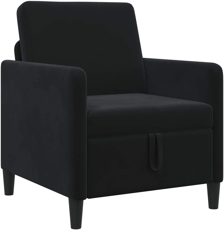 Sofa su saugojimo vieta Juoda 72 x 78 x 87 cm Poliesteris