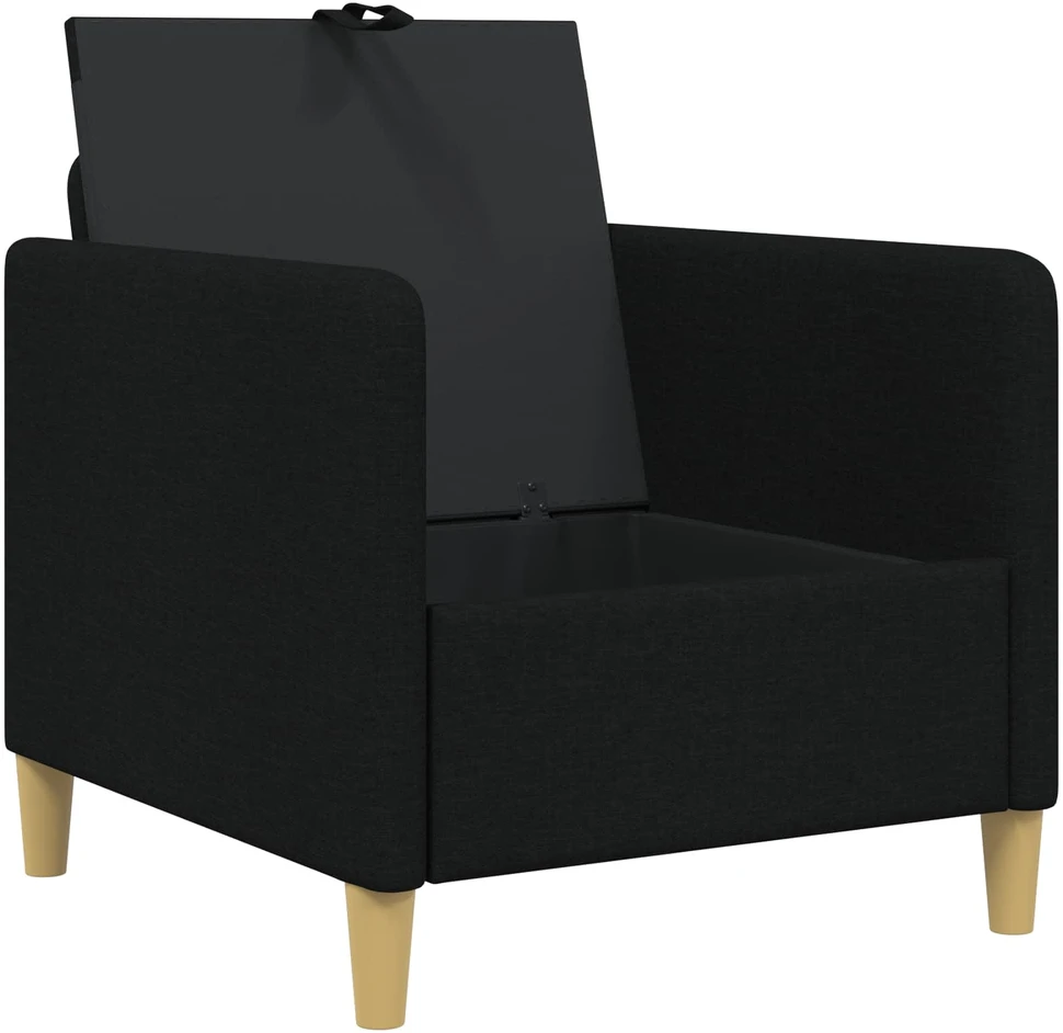 Sofa su saugojimo vieta Juoda 72 x 78 x 87 cm Poliesteris