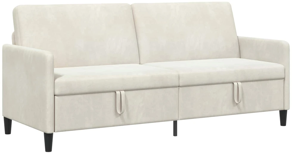 Sofa su saugojimo vieta Kreminė 192 x 78 x 87 cm Poliesteris