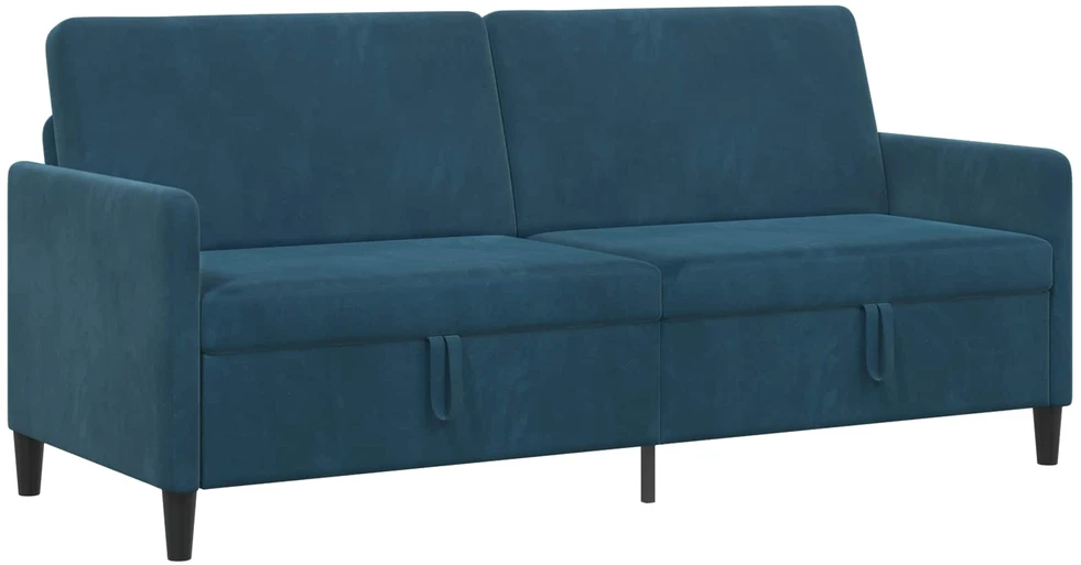 Sofa su saugojimo vieta Mėlyna 192 x 78 x 87 cm Poliesteris