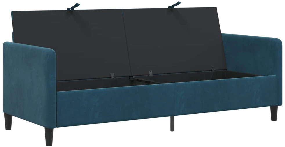 Sofa su saugojimo vieta Mėlyna 192 x 78 x 87 cm Poliesteris
