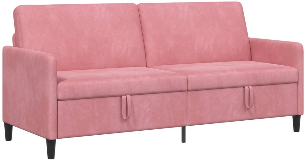 Sofa su saugojimo vieta Rožinė 192 x 78 x 87 cm Poliesteris