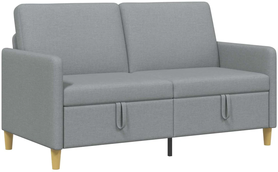 Sofa su saugojimo vieta Šviesiai pilka 152 x 78 x 87 cm