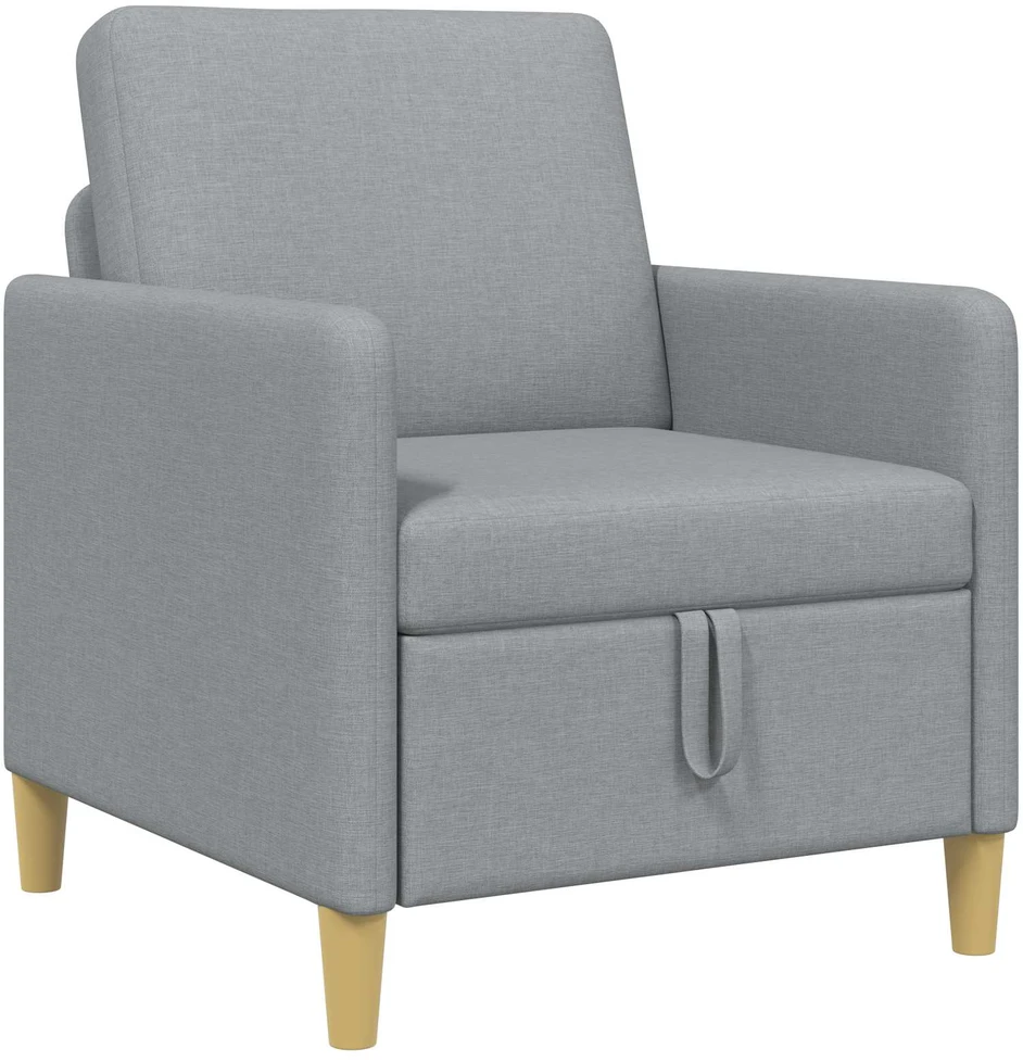 Sofa su saugojimo vieta Šviesiai pilka 72 x 78 x 87 cm