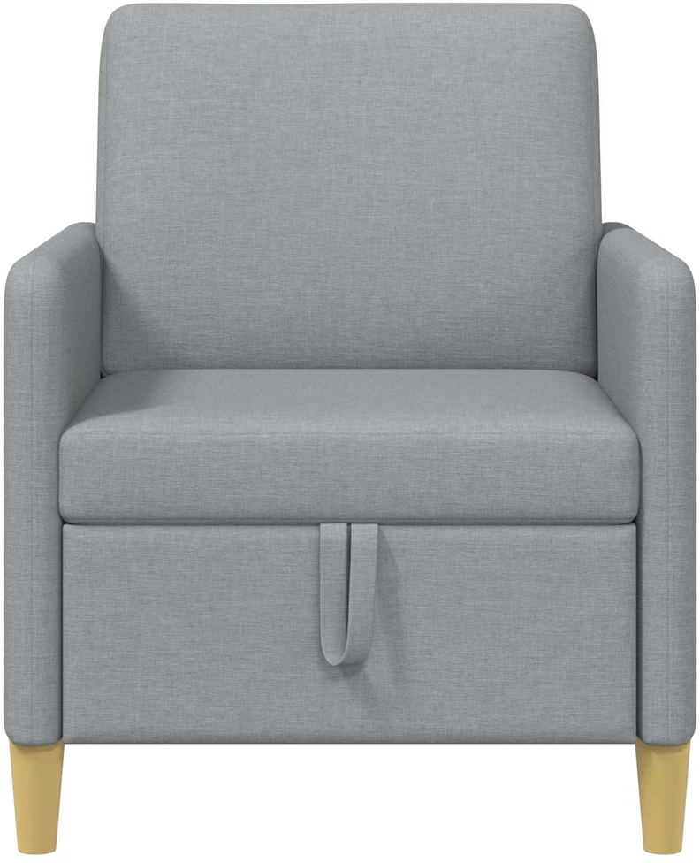 Sofa su saugojimo vieta Šviesiai pilka 72 x 78 x 87 cm