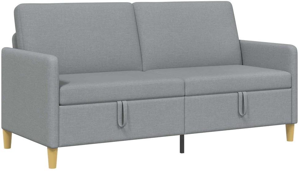 Sofa su saugojimo vieta Šviesiai pilka 172 x 78 x 87 cm