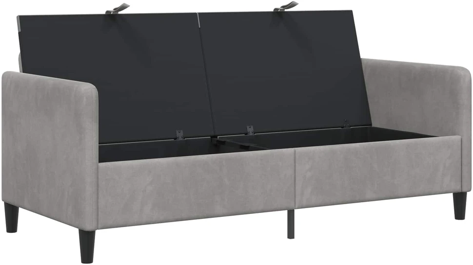 Sofa su saugojimo vieta Šviesiai pilka 172 x 78 x 87 cm