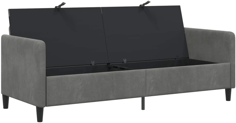 Sofa su saugojimo vieta Tamsiai pilka 192 x 78 x 87 cm