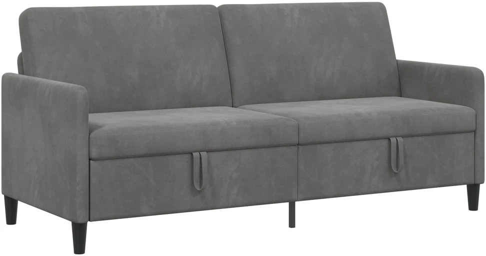 Sofa su saugojimo vieta Tamsiai pilka 192 x 78 x 87 cm