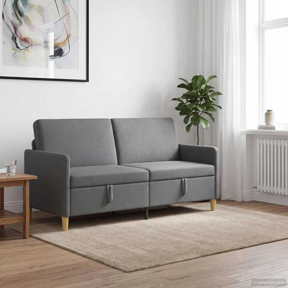 Sofa su saugojimo vieta Tamsiai pilka 172 x 78 x 87 cm