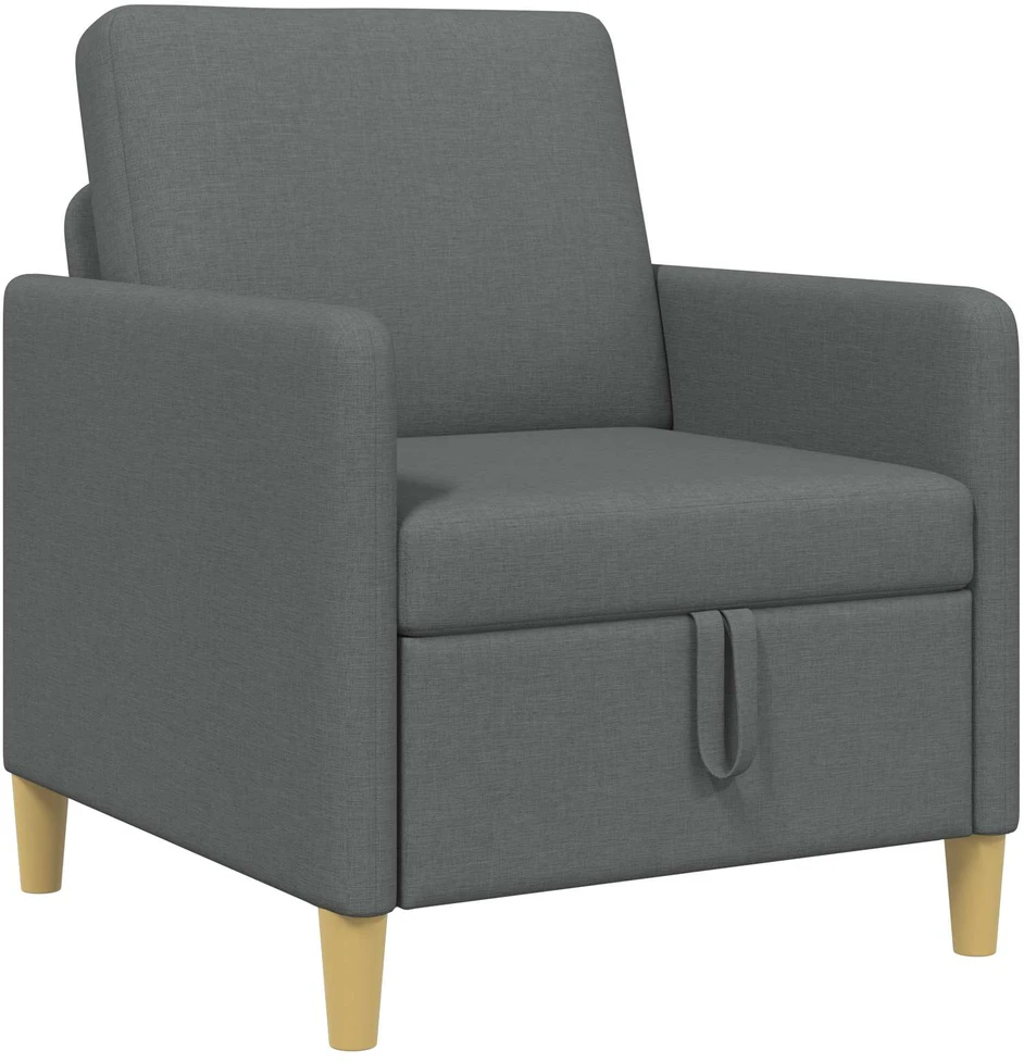 Sofa su saugojimo vieta Tamsiai pilka 72 x 78 x 87 cm