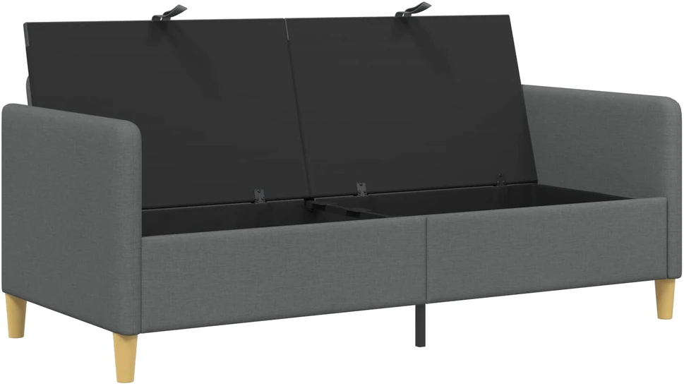 Sofa su saugojimo vieta Tamsiai pilka 172 x 78 x 87 cm