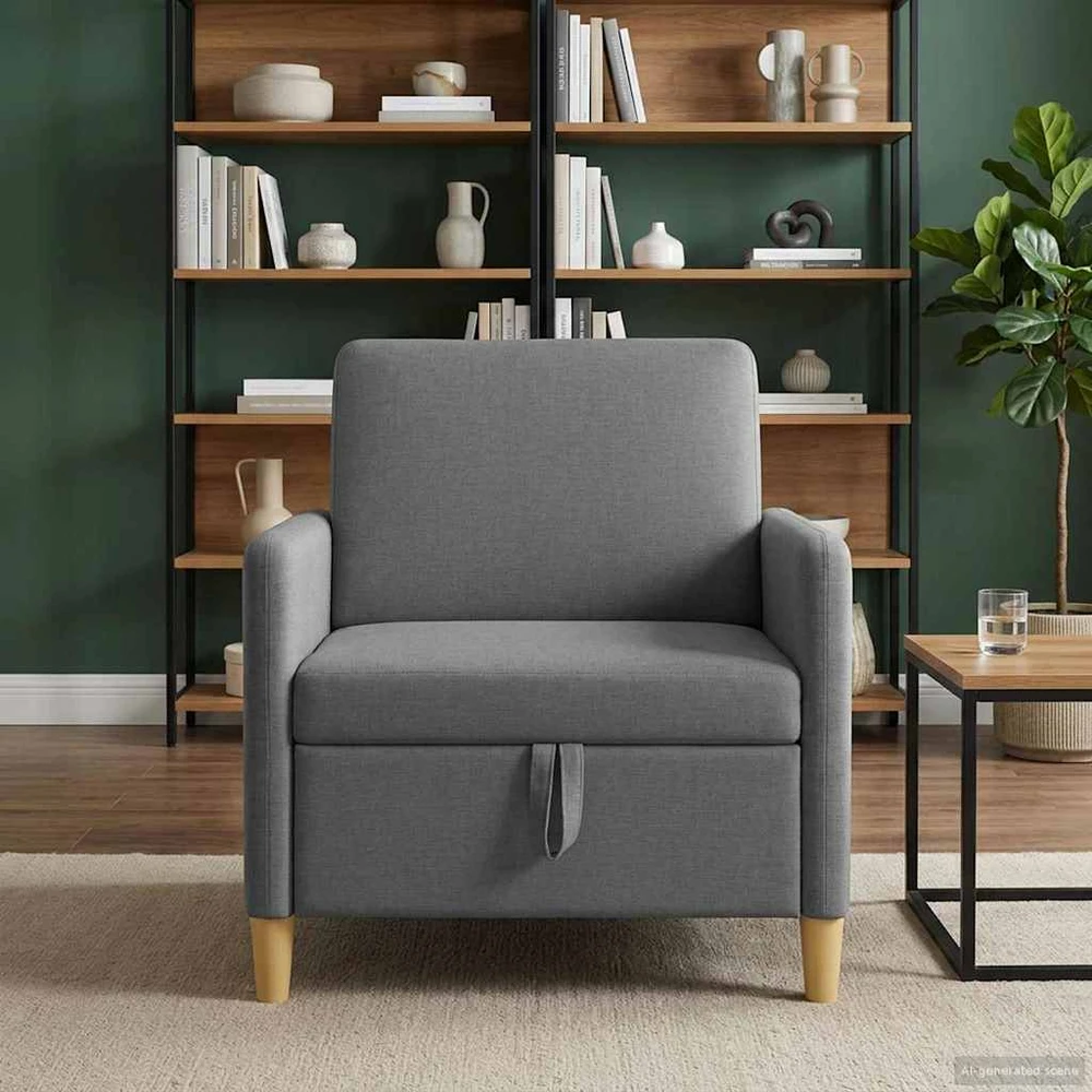 Sofa su saugojimo vieta Tamsiai pilka 72 x 78 x 87 cm
