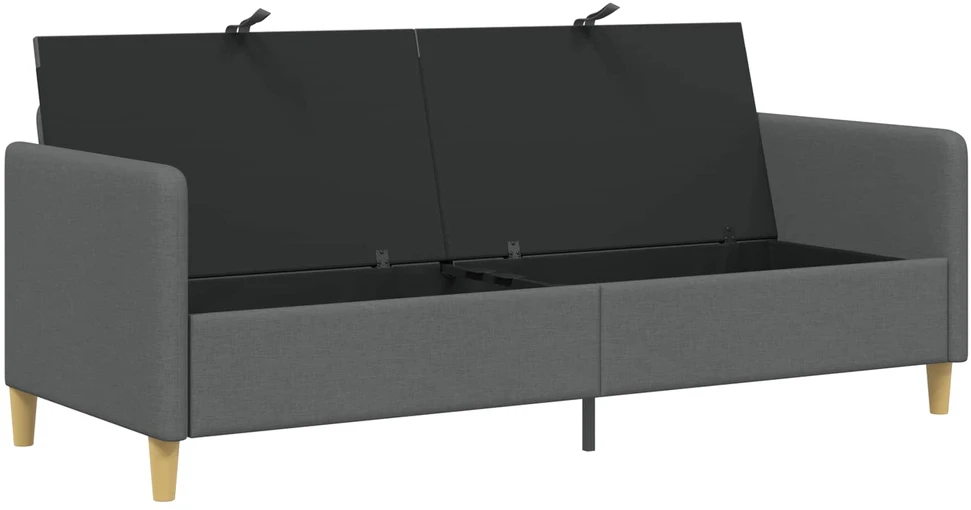Sofa su saugojimo vieta Tamsiai pilka 192 x 78 x 87 cm