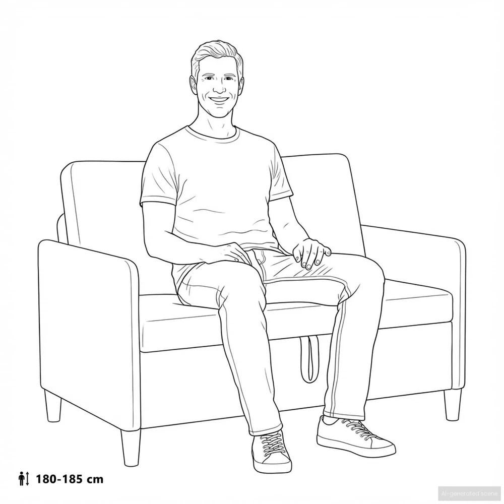 Sofa su saugojimo vieta Tamsiai pilka 122 x 78 x 87 cm