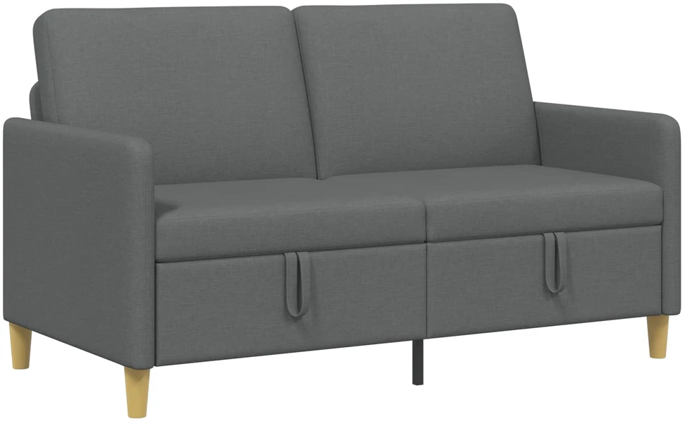 Sofa su saugojimo vieta Tamsiai pilka 152 x 78 x 87 cm