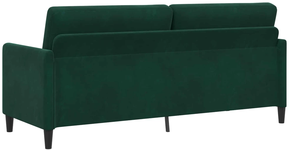 Sofa su saugojimo vieta Tamsiai žalia 192 x 78 x 87 cm