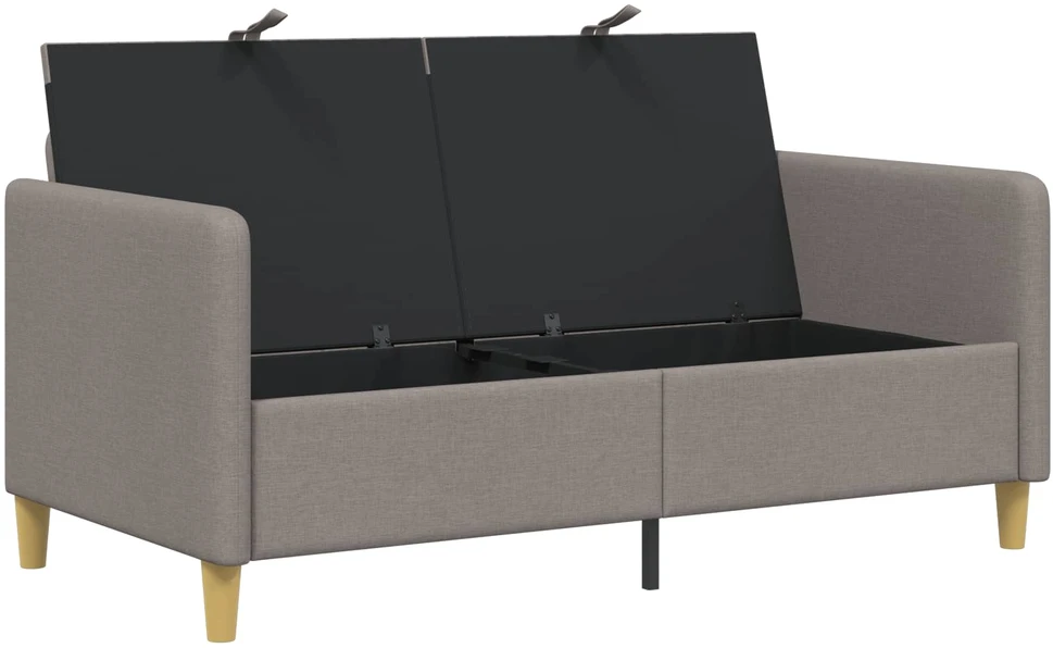Sofa su saugojimo vieta Taupe 152 x 78 x 87 cm Poliesteris