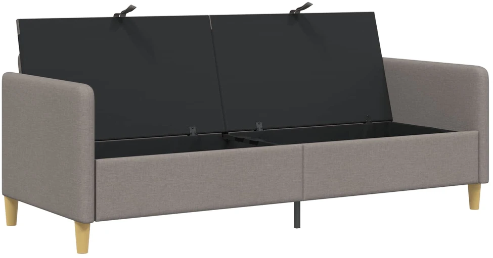 Sofa su saugojimo vieta Taupe 192 x 78 x 87 cm Poliesteris