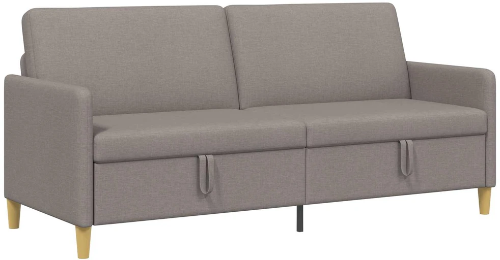 Sofa su saugojimo vieta Taupe 192 x 78 x 87 cm Poliesteris
