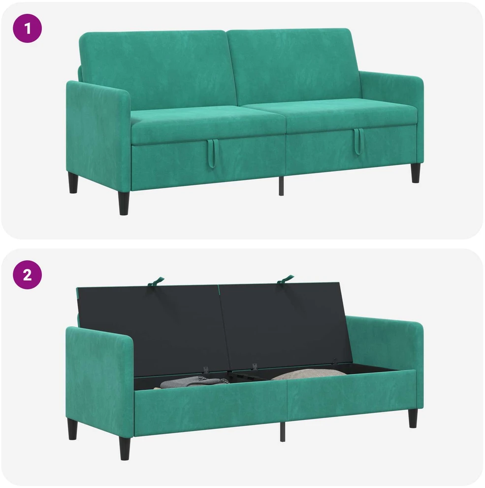 Sofa su saugojimo vieta Turkio 192 x 78 x 87 cm Poliesteris