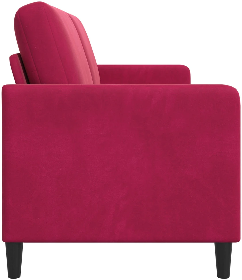 Sofa su saugojimo vieta Vyno raudona 192 x 78 x 87 cm