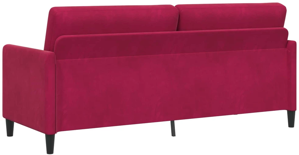 Sofa su saugojimo vieta Vyno raudona 192 x 78 x 87 cm