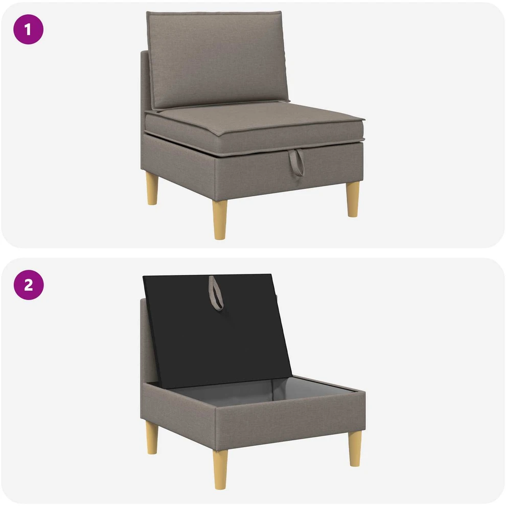 Sofa su saugojimu Audinys