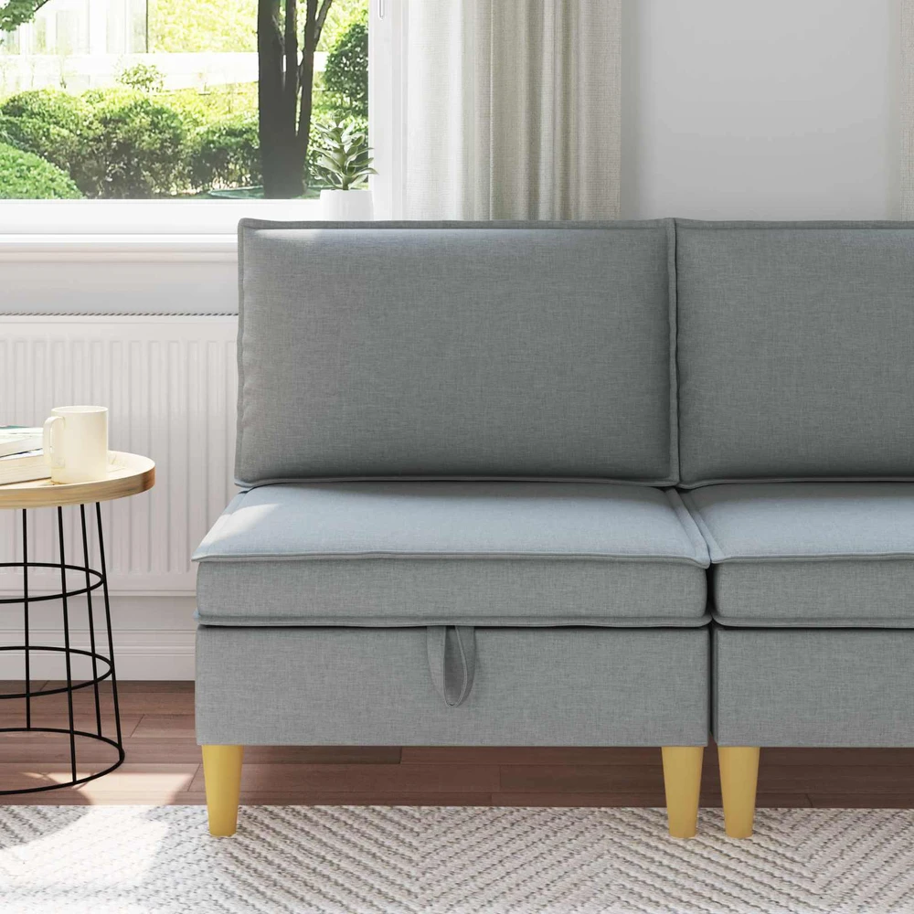 Sofa su saugojimu Audinys