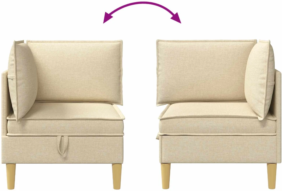 Sofa su saugojimu Audinys