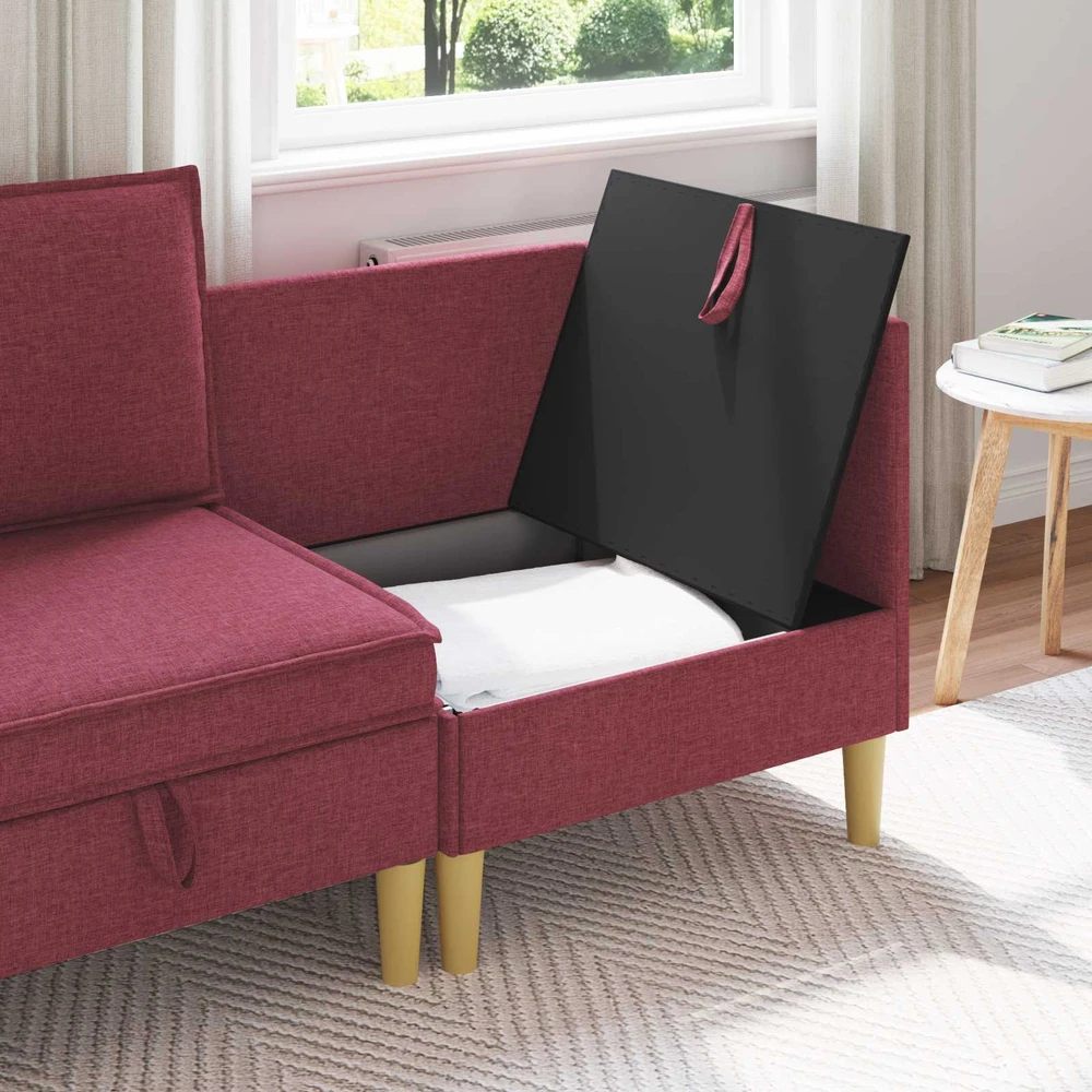 Sofa su saugojimu Audinys