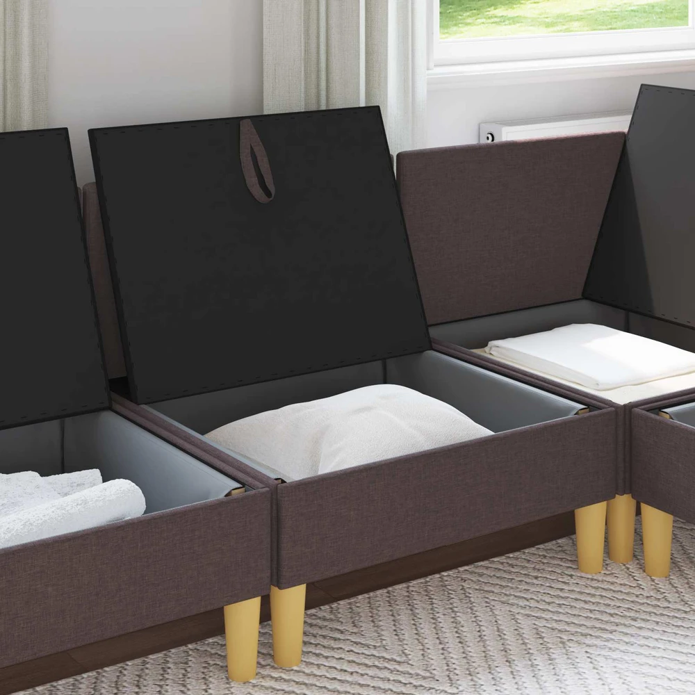 Sofa su saugojimu Audinys