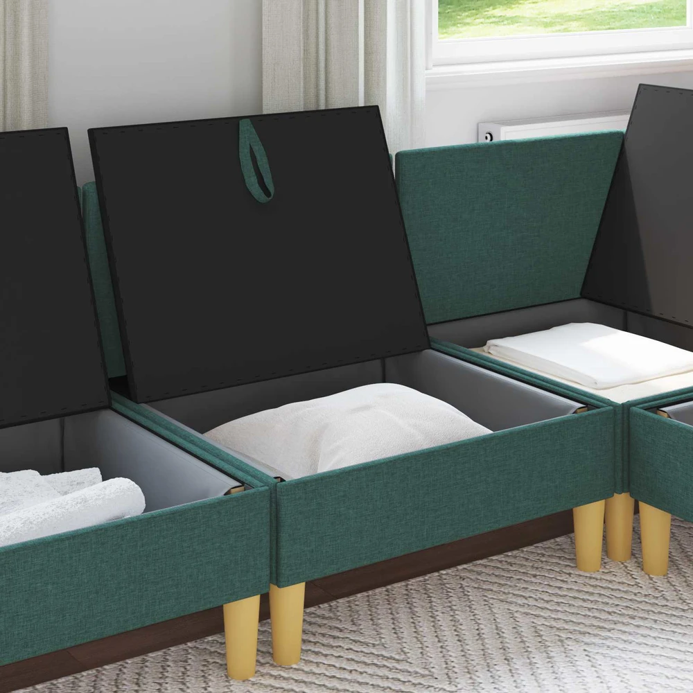 Sofa su saugojimu Audinys