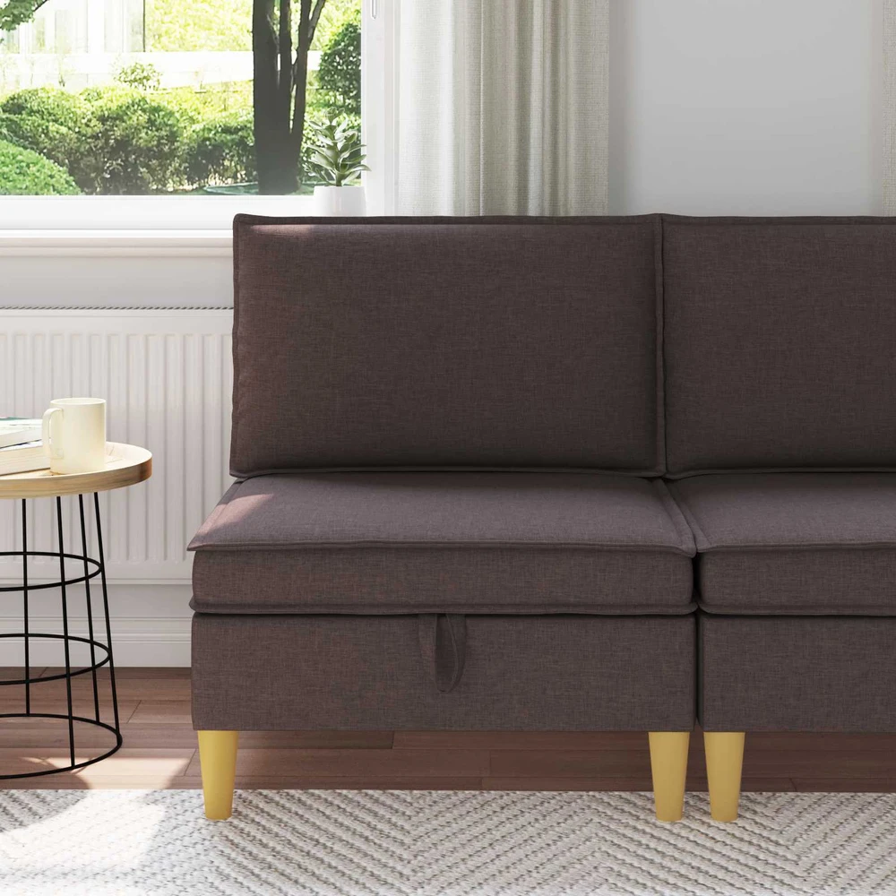 Sofa su saugojimu Audinys