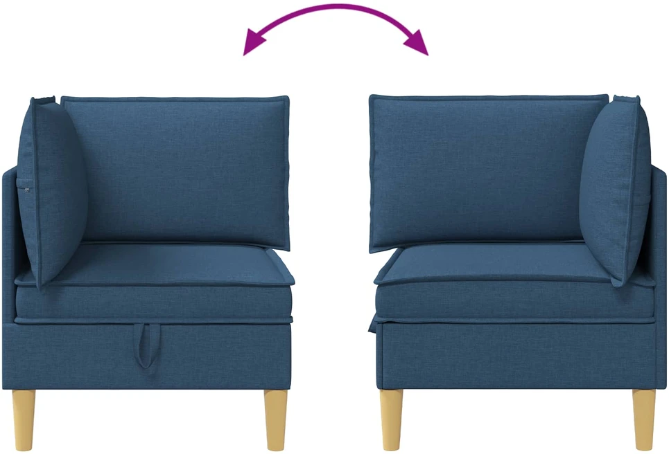 Sofa su saugojimu Audinys