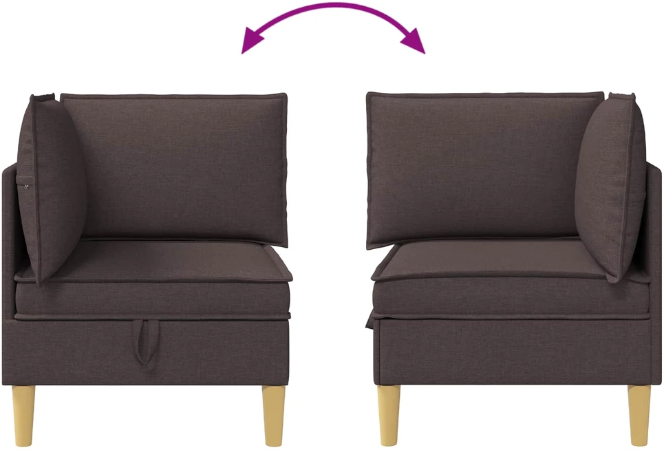 Sofa su saugojimu Audinys
