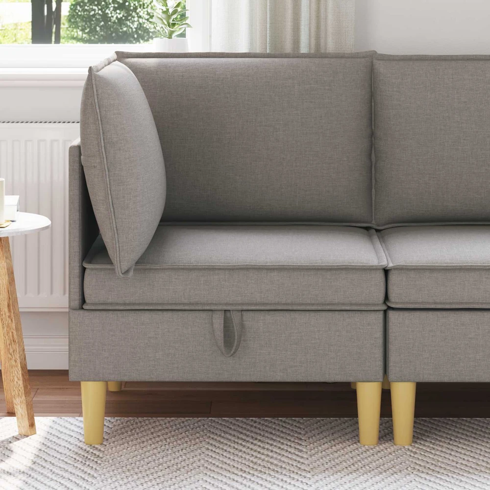 Sofa su saugojimu Audinys