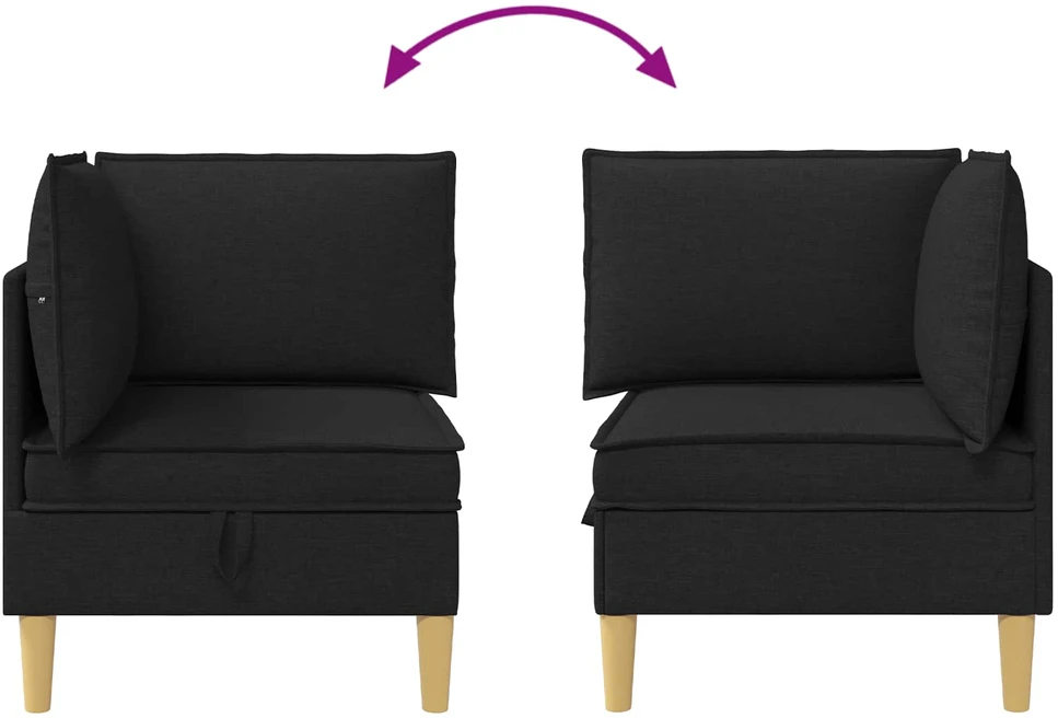 Sofa su saugojimu Audinys