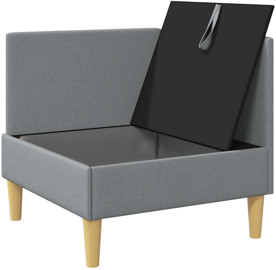 Sofa su saugojimu Audinys