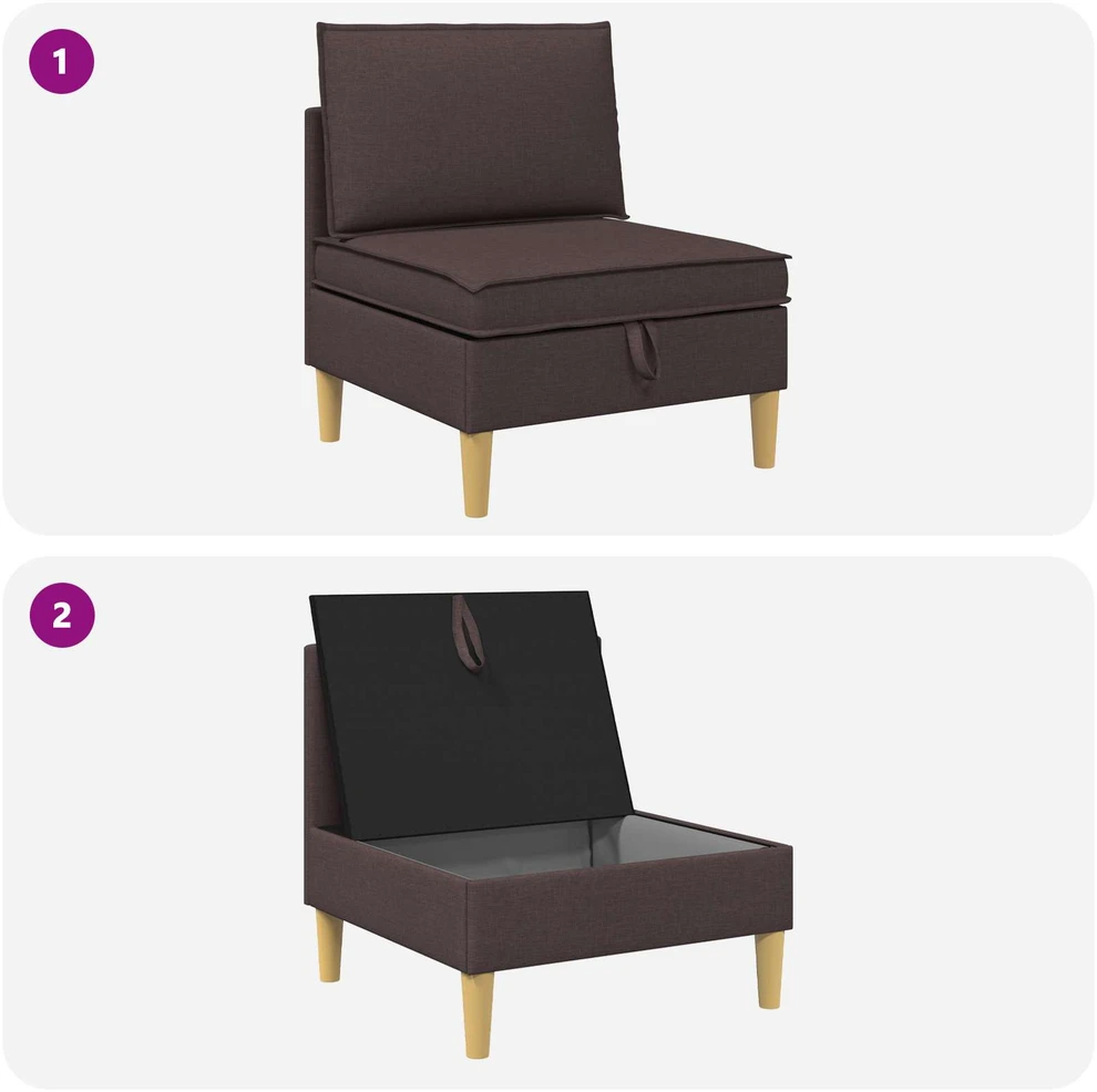 Sofa su saugojimu Audinys