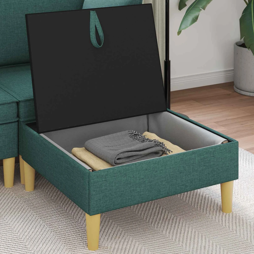 Sofa su saugojimu Audinys