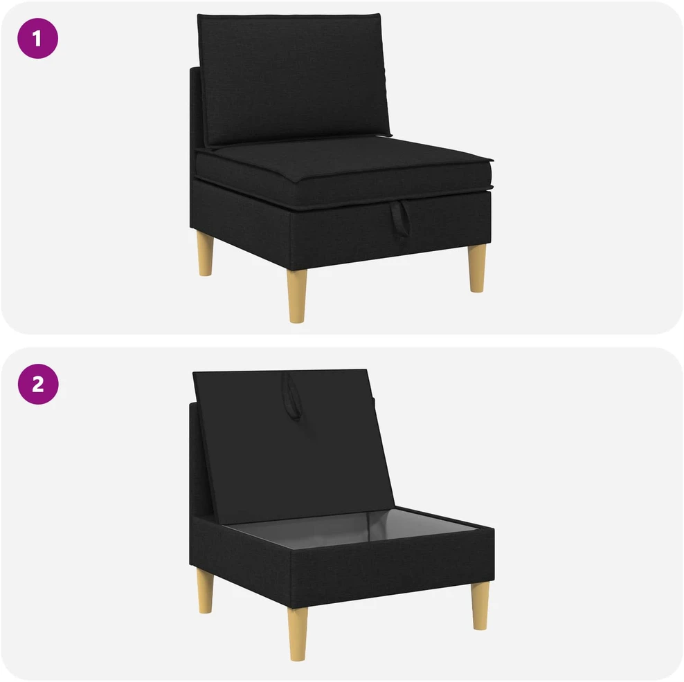 Sofa su saugojimu Audinys