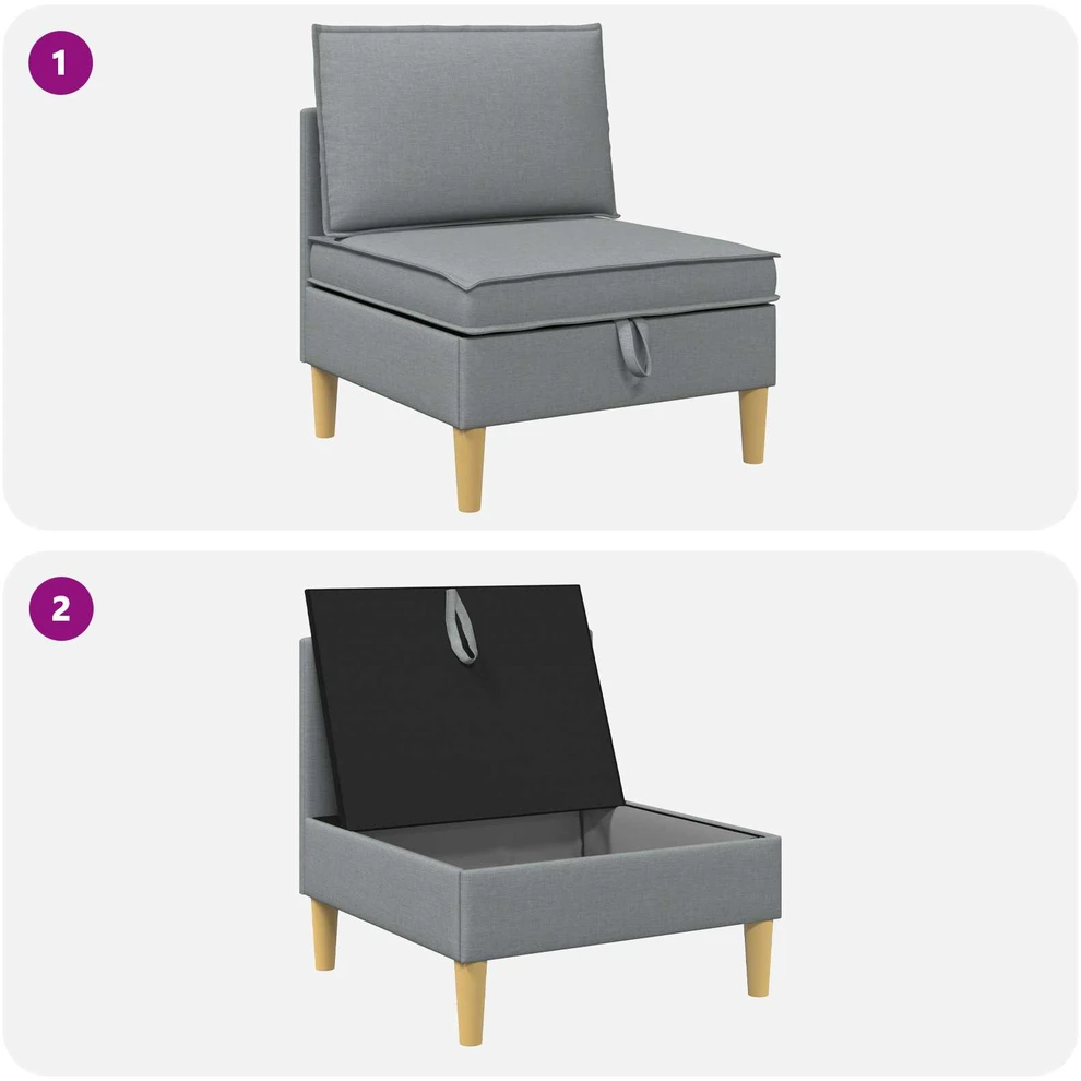 Sofa su saugojimu Audinys
