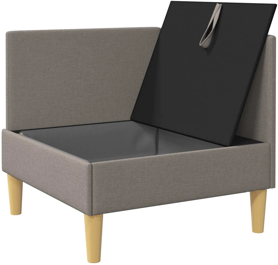 Sofa su saugojimu Audinys