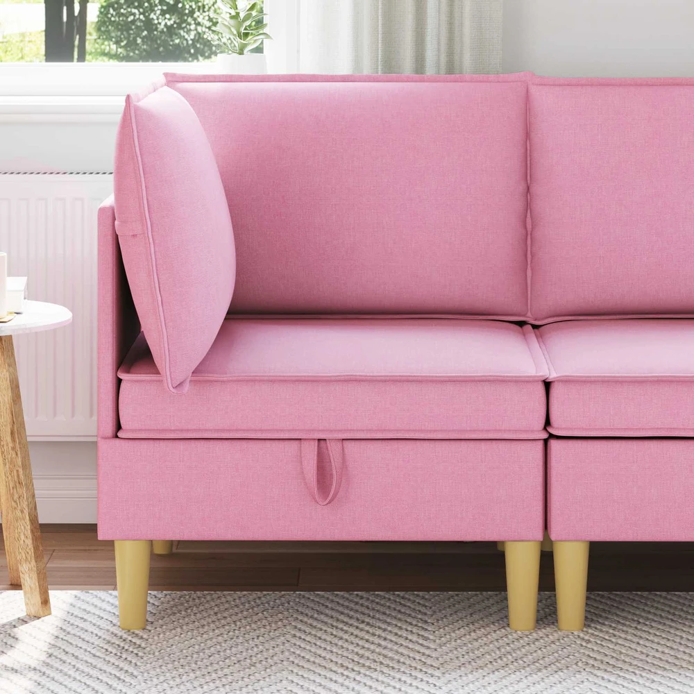 Sofa su saugojimu Audinys