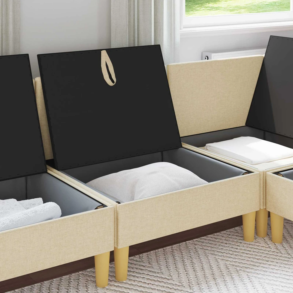 Sofa su saugojimu Audinys