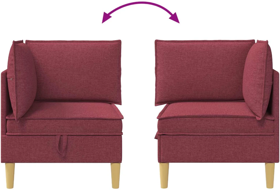 Sofa su saugojimu Audinys