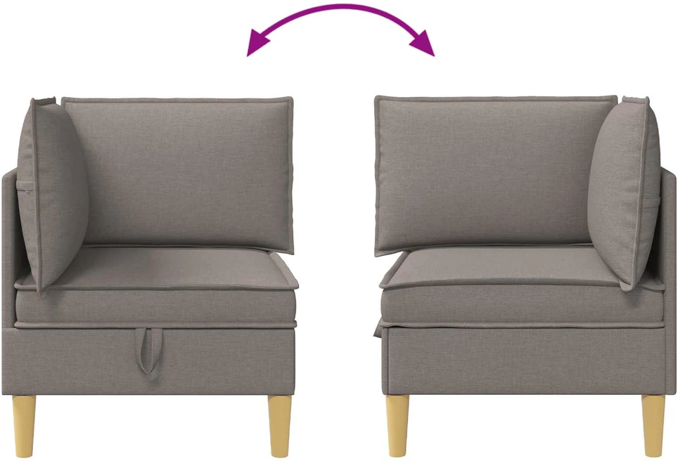 Sofa su saugojimu Audinys